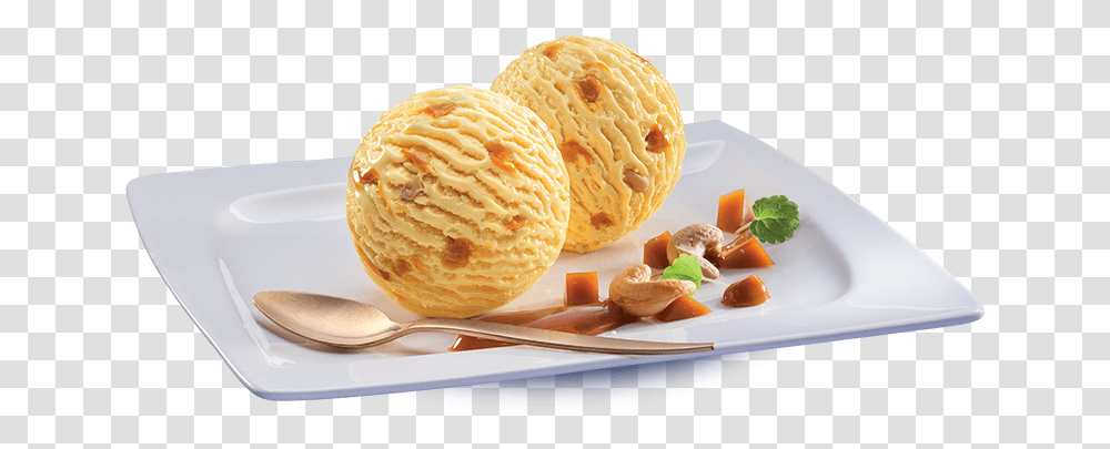London Dairy Ice Cream Caramel Crunch, Sweets, Food, Spoon, Dessert Transparent Png