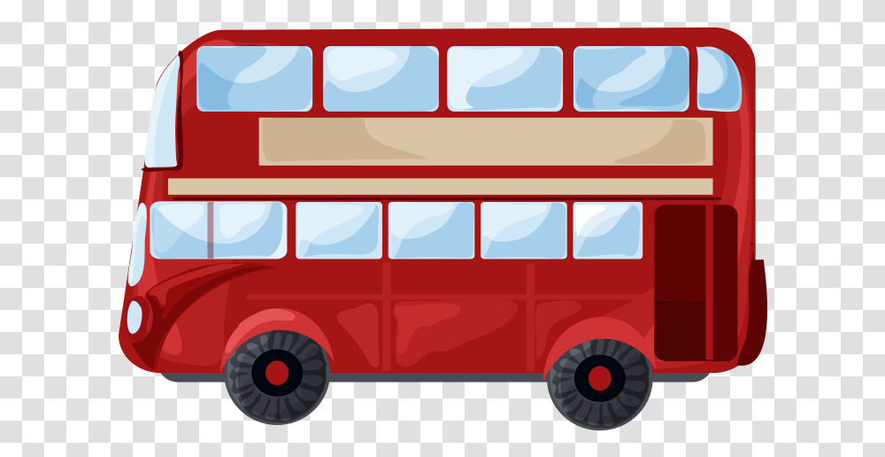 London Double Decker Bus Icon Double Bus, Tour Bus, Vehicle, Transportation, Fire Truck Transparent Png