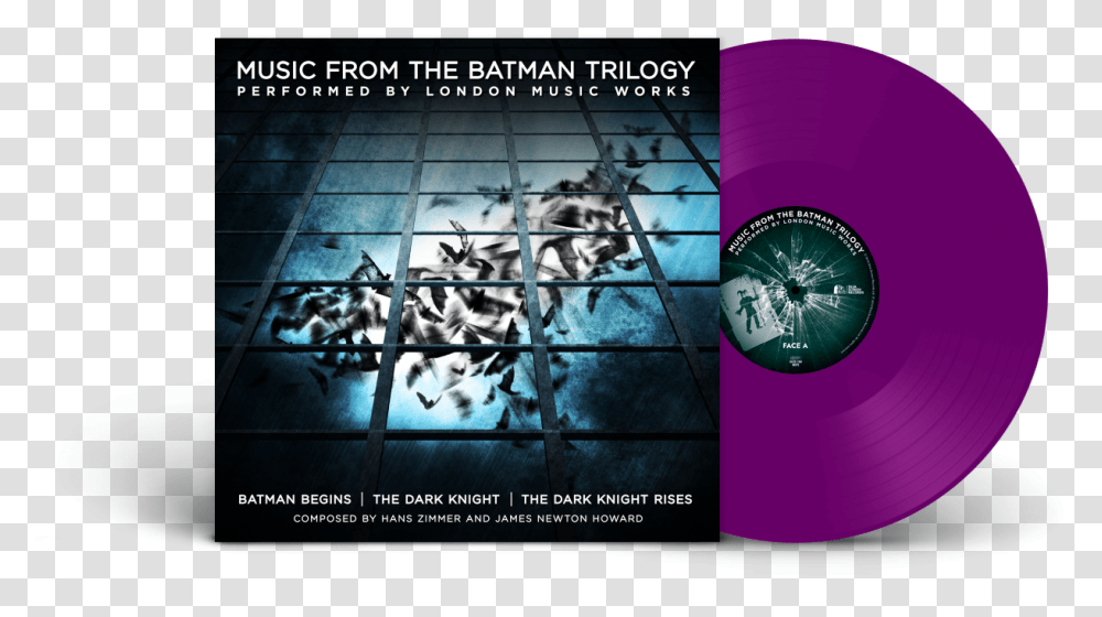 London Music Works Music From The Batman Trilogy Music From The Batman Trilogy Vinyl, Text, Flyer, Poster, Paper Transparent Png