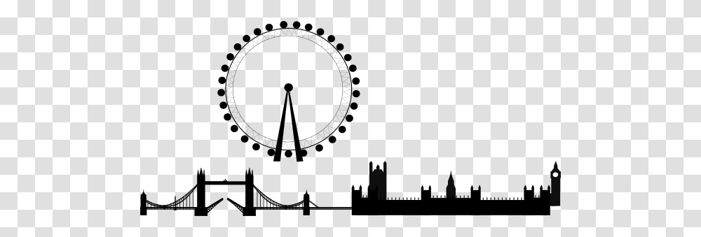 London Skyline Big Clip Art, Chandelier, Lamp, Amusement Park, Ferris Wheel Transparent Png