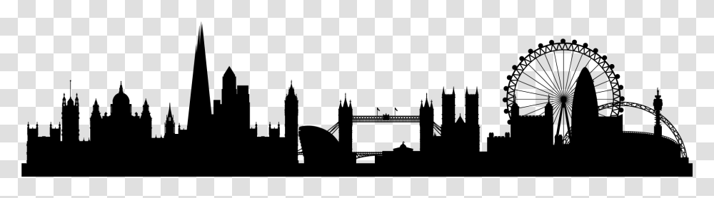 London Skyline Silhouette London Skyline Clip Art, Spire, Tower, Architecture, Building Transparent Png