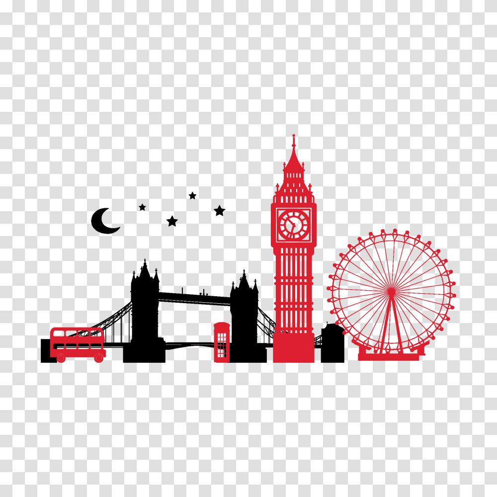 London Skyline Tattoos, Bird, Animal, Ferris Wheel, Amusement Park Transparent Png