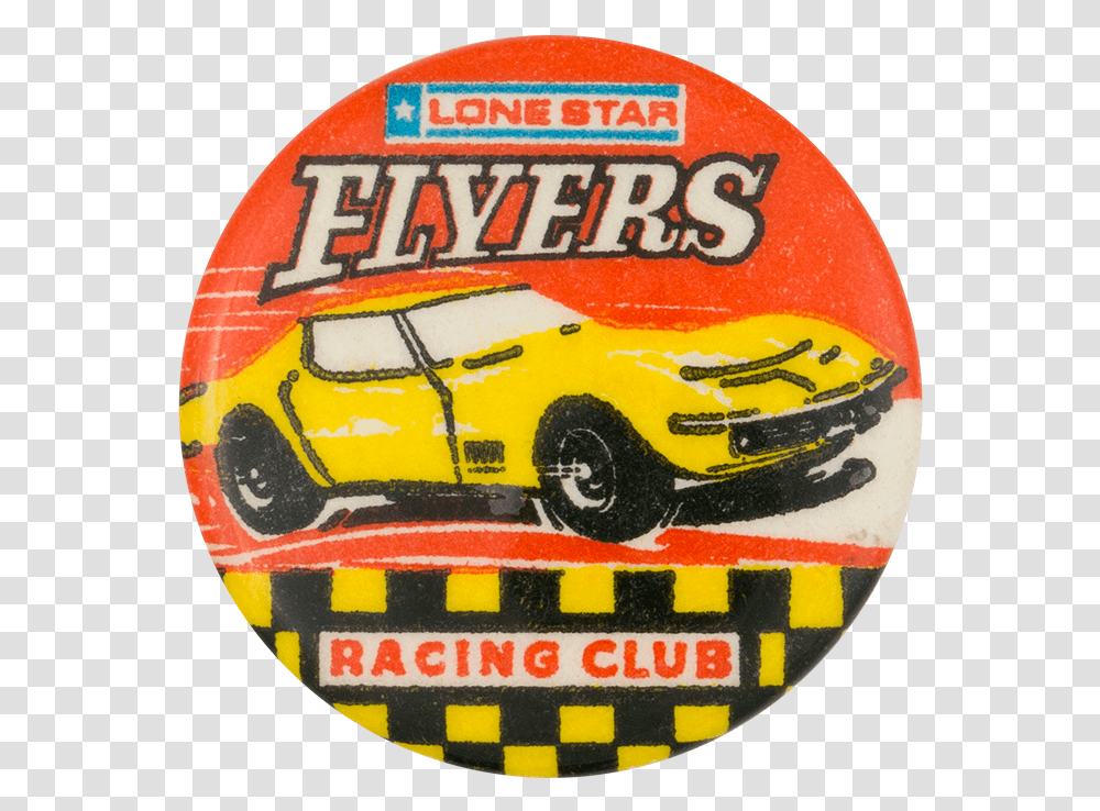 Lone Star Flyers Racing Club Club Button Museum Sports Car, Logo, Trademark, Wheel Transparent Png
