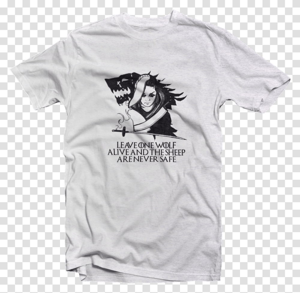 Lone Wolf Arya Stark Jungkook Euphoria T Shirt, Apparel, T-Shirt Transparent Png