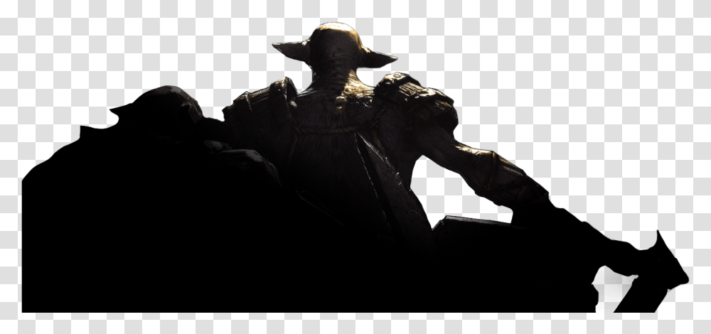 Lone Wolf Statue, Person, Human, Batman, Alien Transparent Png