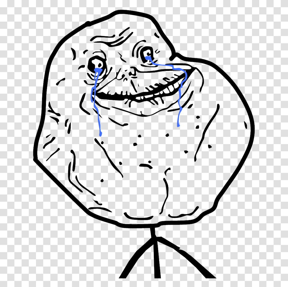 Lonely Clipart Forever Alone Meme, Outdoors, Nature, Glass Transparent Png