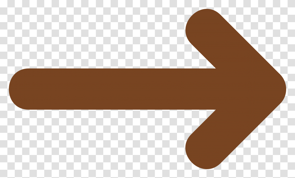 Long And Small Design Arrow Right Daily Cliparts Brown Arrow, Text, Axe, Tool, Symbol Transparent Png