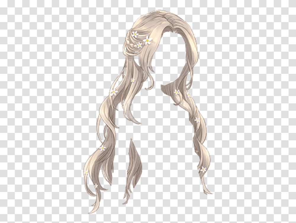 Long Anime Girl Hair, Person, Manga, Comics Transparent Png