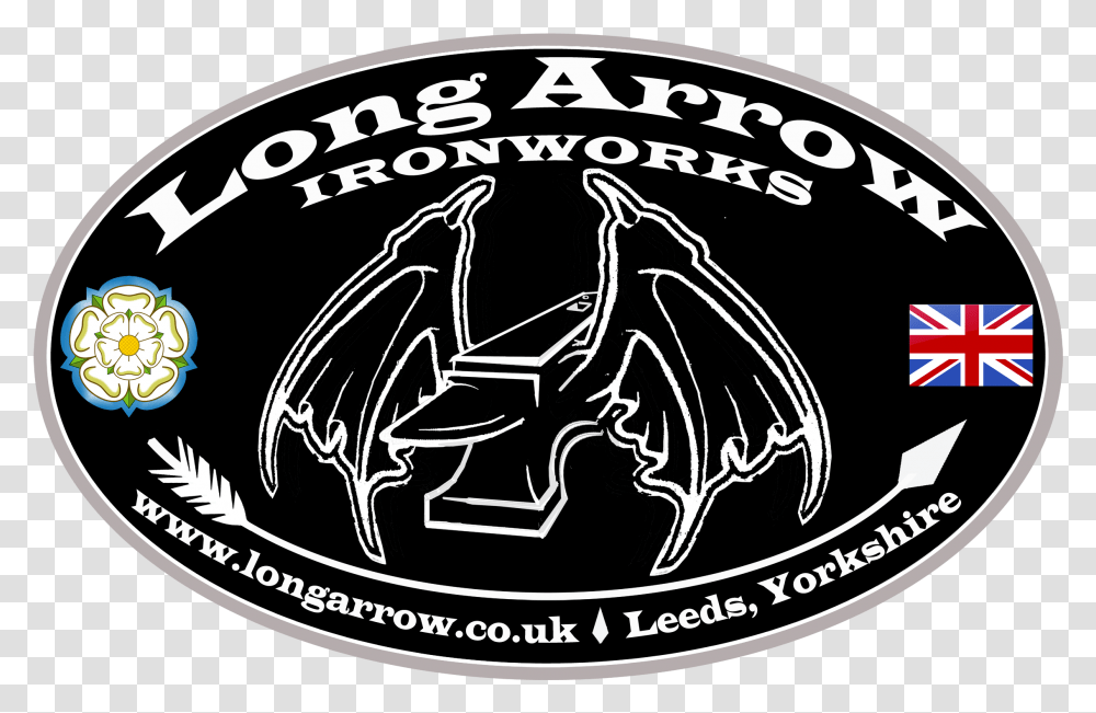 Long Arrow Long Arrow Ironworks Emblem 91562 Vippng Automotive Decal, Logo, Symbol, Trademark, Text Transparent Png