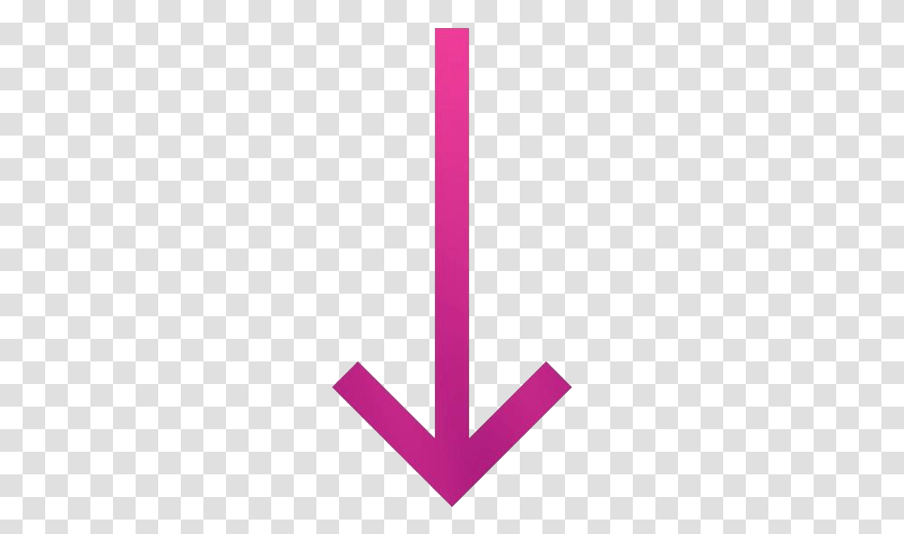 Long Arrow Pointing Down Image With Sign, Hook, Anchor Transparent Png