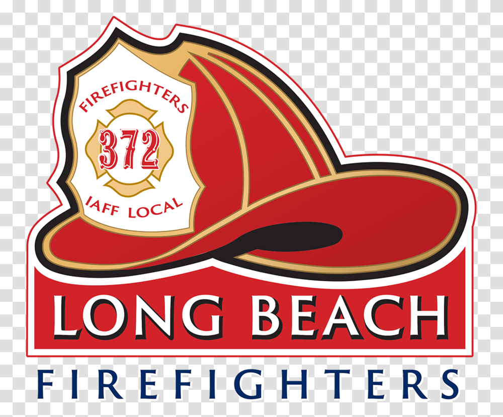 Long Beach Helmet Logo Blue And White Firefighters Long Beach Fire Logo, Apparel, Cowboy Hat Transparent Png
