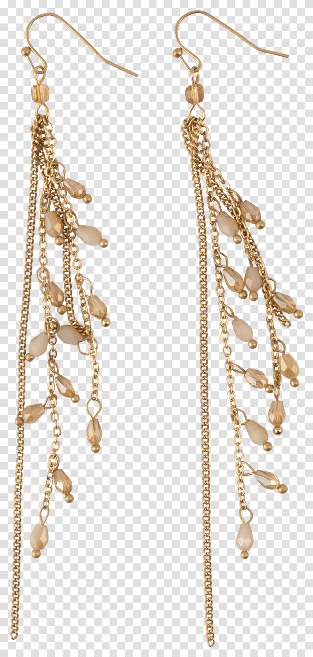 Long Gold Chains With Champagne Crystal Earrings Earrings, Accessories, Accessory, Jewelry, Lamp Transparent Png