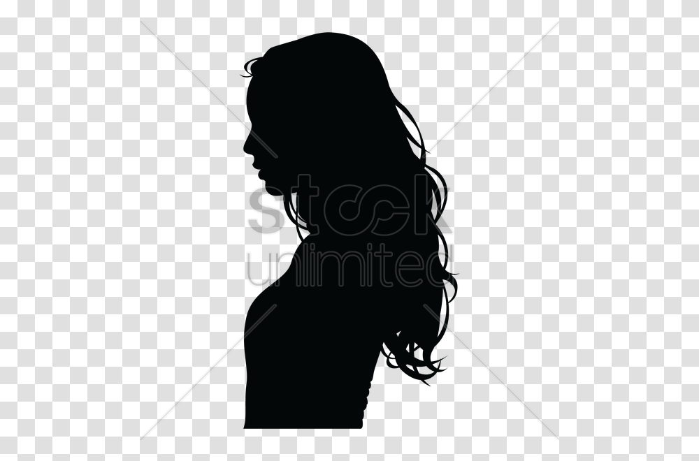 Long Hair Girl Silhouette, Person, Duel, Weapon, Photography Transparent Png