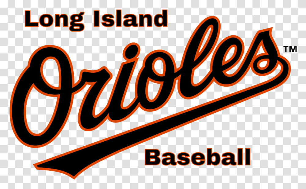 Long Island Orioles Baseball Logo Calligraphy, Handwriting, Alphabet, Poster Transparent Png