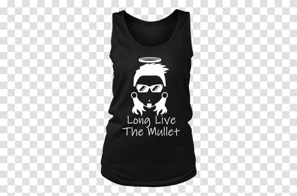 Long Live The Mullet Womens Tank T Shirt, Apparel, Person, Human Transparent Png