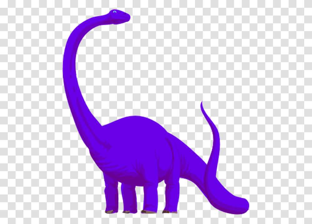 Long Neck Dinosaur Purple, Reptile, Animal, T-Rex, Person Transparent Png