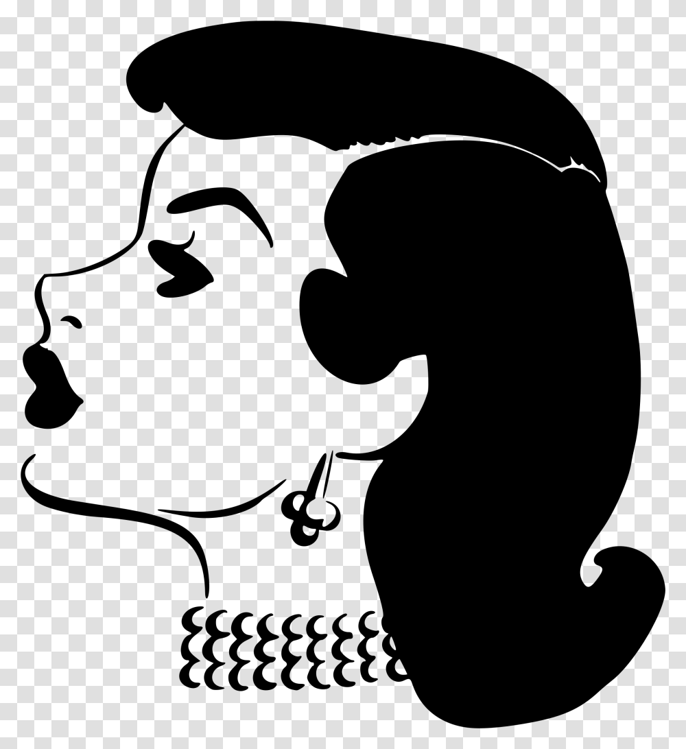 Long Nose Clipart Black And White Lady Icon, Gray, World Of Warcraft Transparent Png