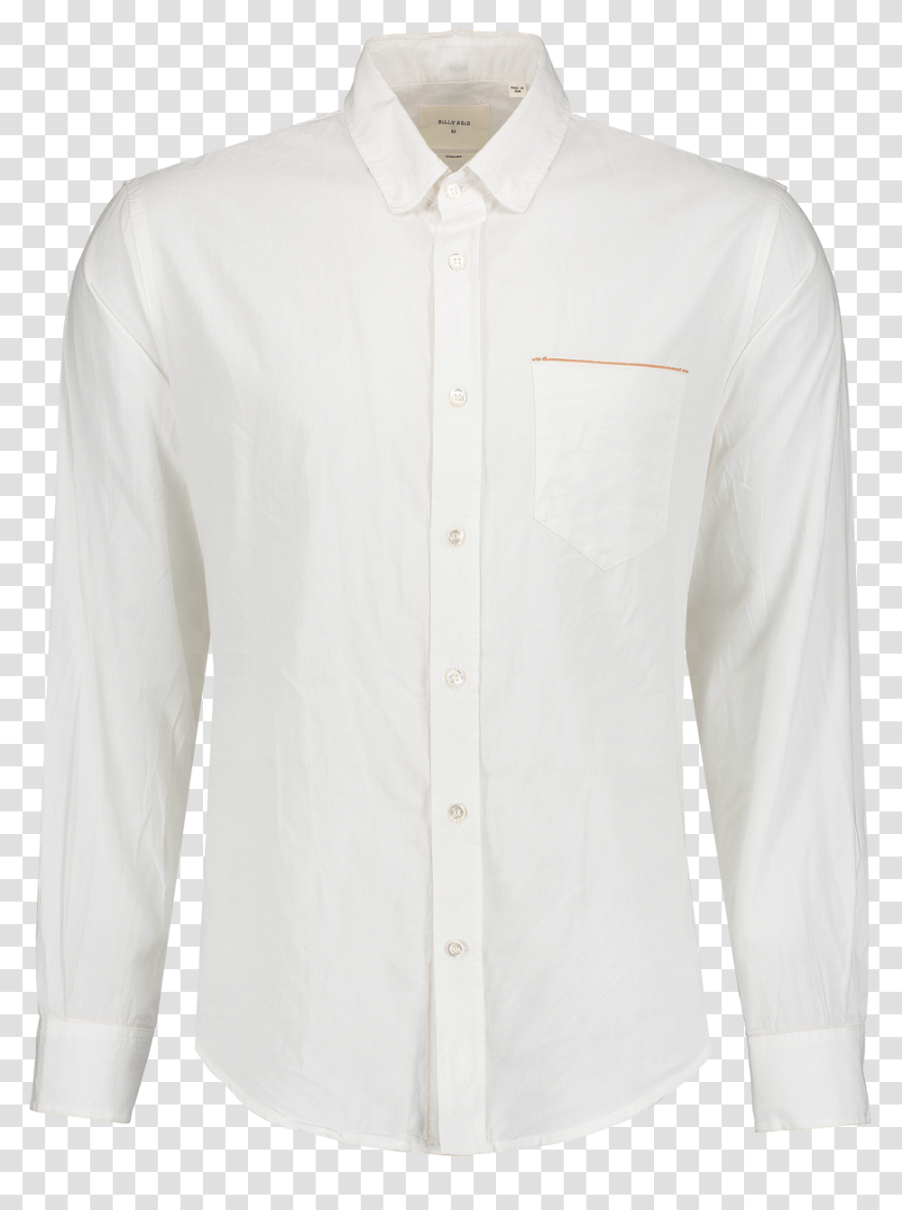 Long Sleeve 1 Pocket Shirt White Mens White Shirt Long Sleeve, Apparel, Dress Shirt, Person Transparent Png