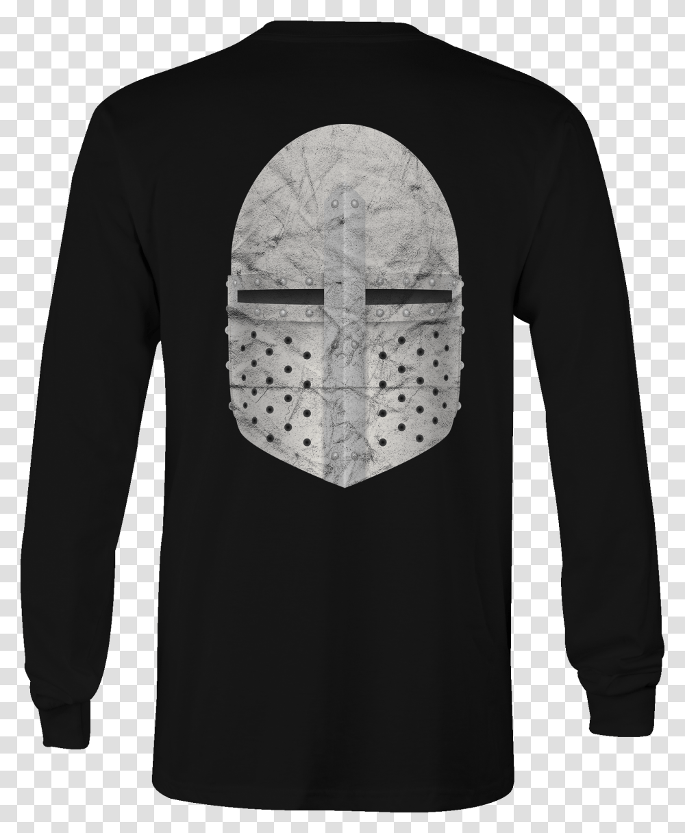 Long Sleeve Tshirt Medieval Middle Ages Knight Helmet T Shirt, Hoodie, Sweatshirt, Sweater Transparent Png