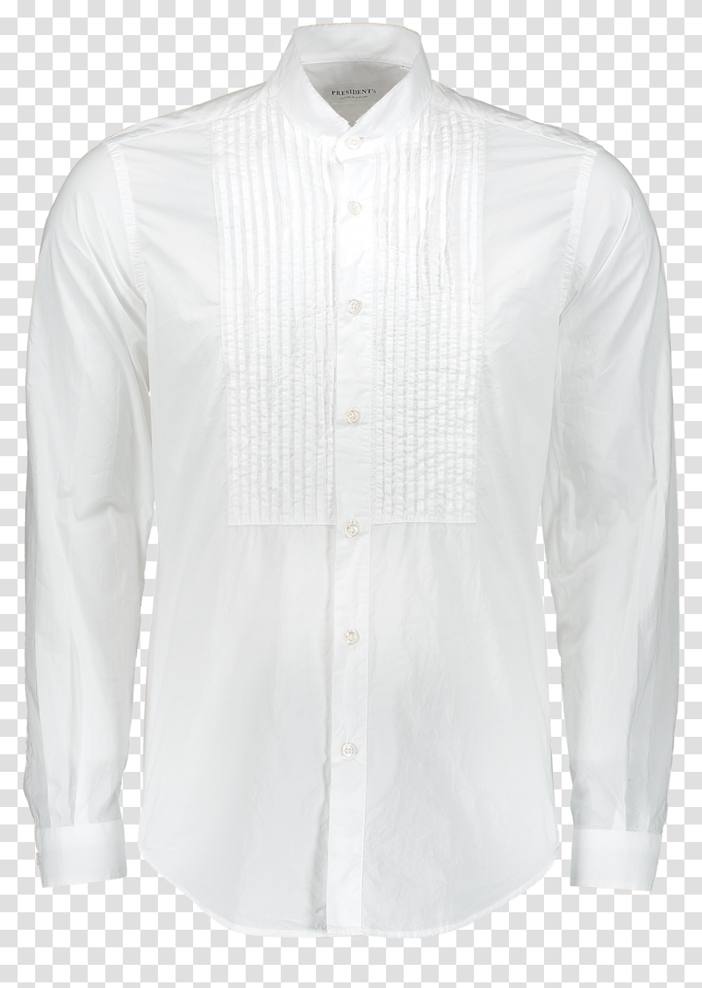 Long Sleeve Tuxedo Shirt White Formal Wear, Apparel, Dress Shirt, Person Transparent Png