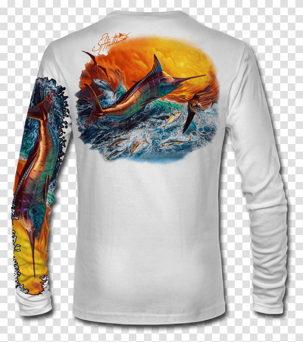 Long Sleeve Upf Bass Shirt, Apparel, Person, Human Transparent Png