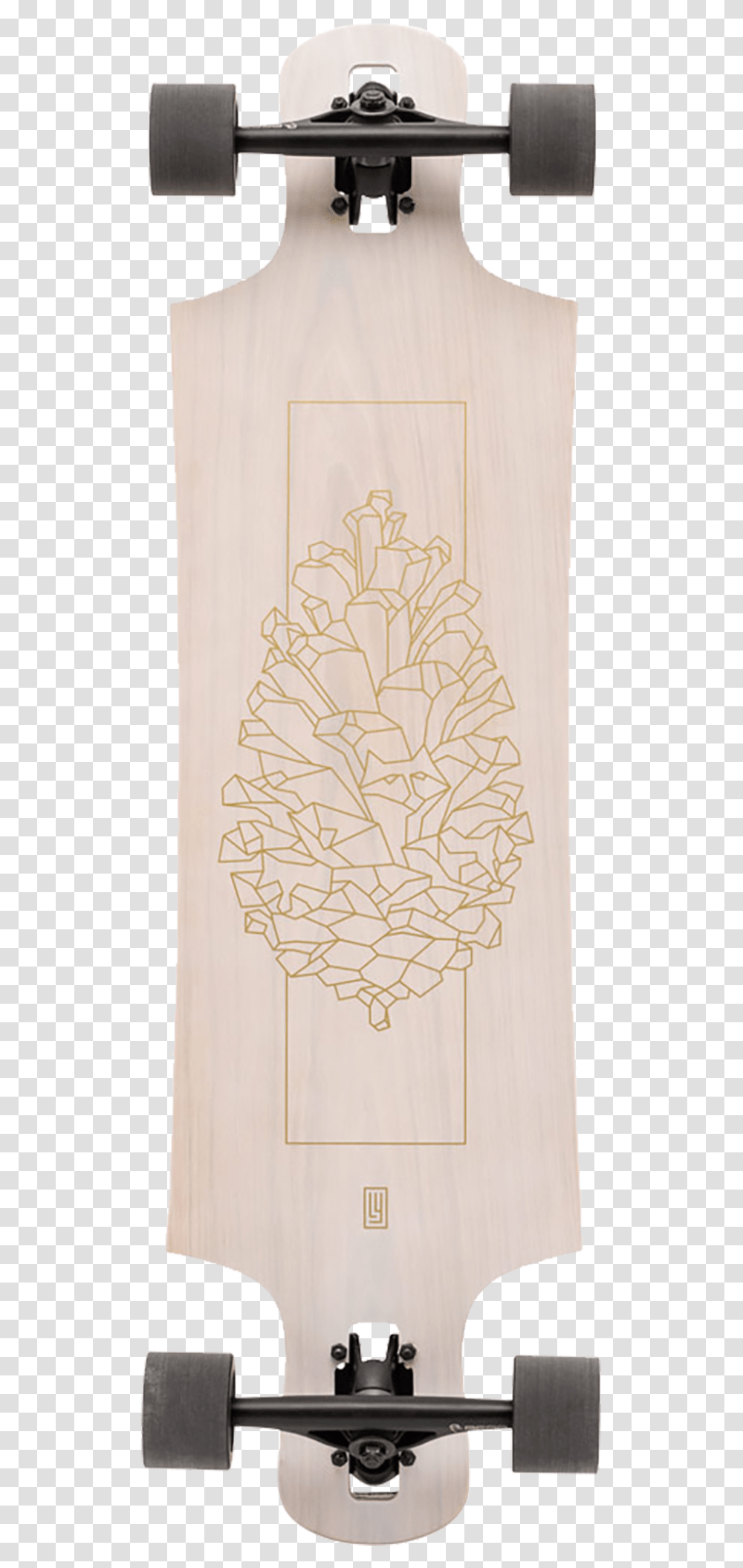 Longboard Landyachtz Drop Hammer White Oak, Canvas, Pattern, Tree Transparent Png