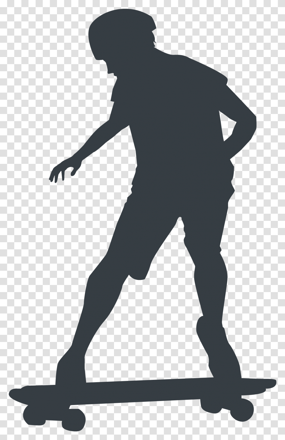 Longboarding, Silhouette, Person, People, Leisure Activities Transparent Png