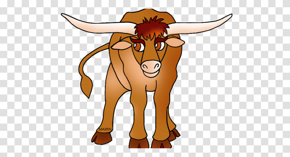 Longhorn Cattle Clipart Drawing, Mammal, Animal, Bull Transparent Png