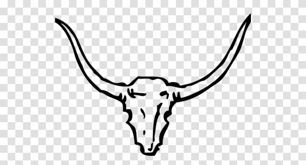 Longhorn Cattle Clipart Texas Symbol, Gray, World Of Warcraft Transparent Png