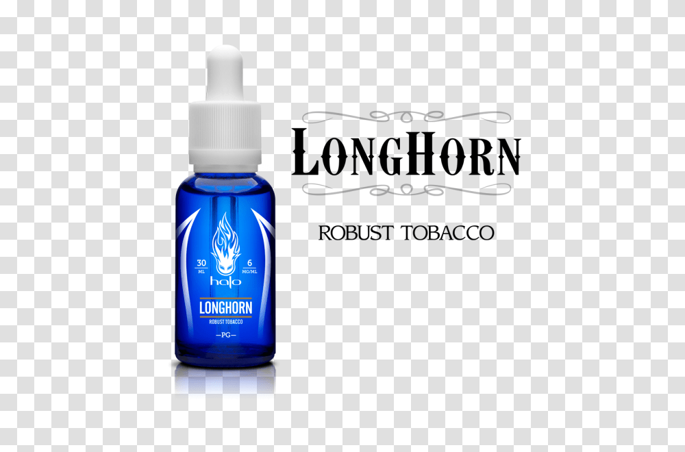 Longhorn E Liquid Cigar Tobacco Flavored E Juice Halo, Bottle, Cosmetics, Perfume, Aftershave Transparent Png