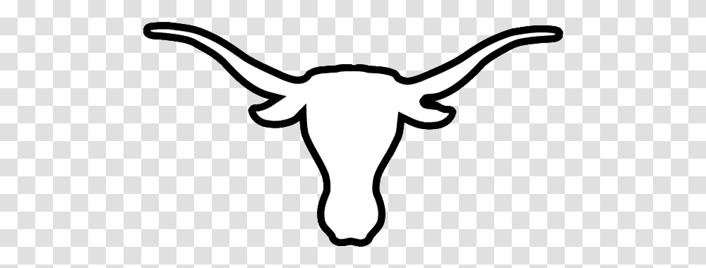 Longhorn Logo, Silhouette, Bull, Mammal, Animal Transparent Png