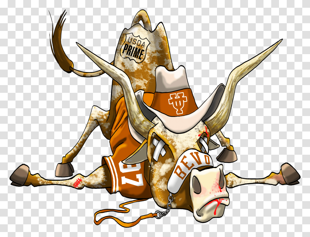 Longhorn Mascot Clipart Texas Longhorn Mascot Cartoon Transparent Png
