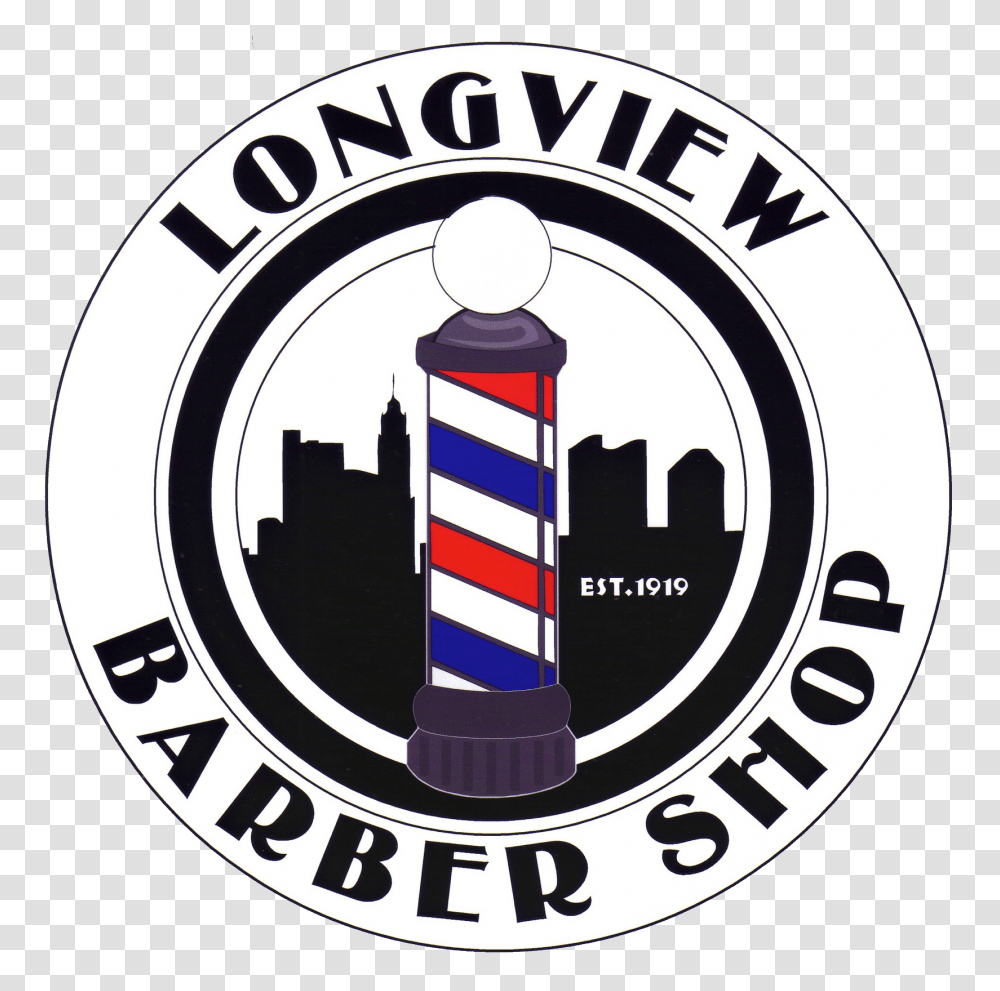 Longview Barber Shop, Logo, Trademark, Emblem Transparent Png