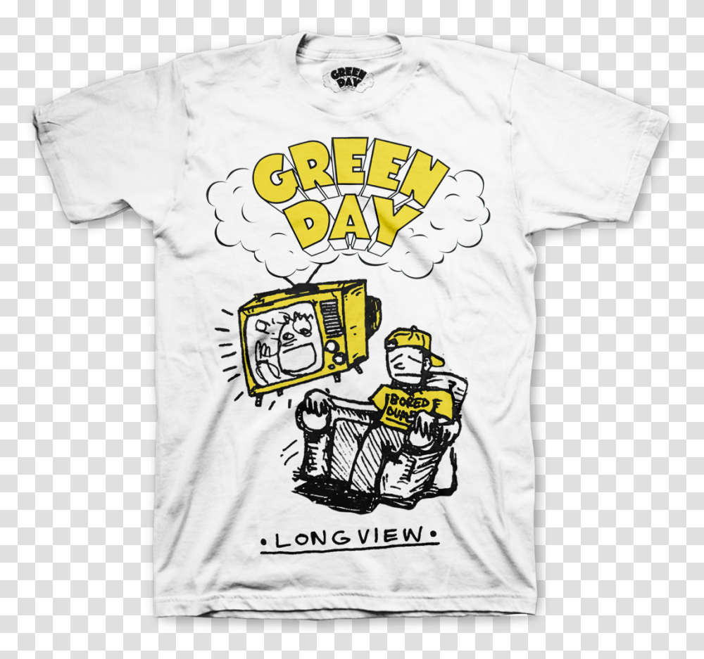 Longview T Shirt Green Day Store Green Day Shirt Green Amyl And The Sniffers Tshirt, Apparel, T-Shirt, Person Transparent Png