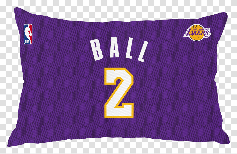 Lonzo Ball Pillow Case Number Angeles Lakers, Cushion, Rug, Team Sport Transparent Png