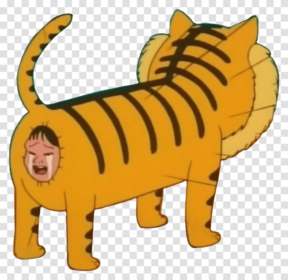 Look Alive Sunshine Tiger By Weirdest Moments In Anime, Animal, Sign, Symbol, Fence Transparent Png