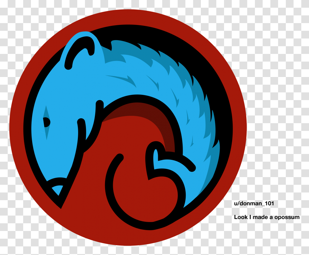 Look I Made An Opossum Circle, Label, Animal, Sticker Transparent Png