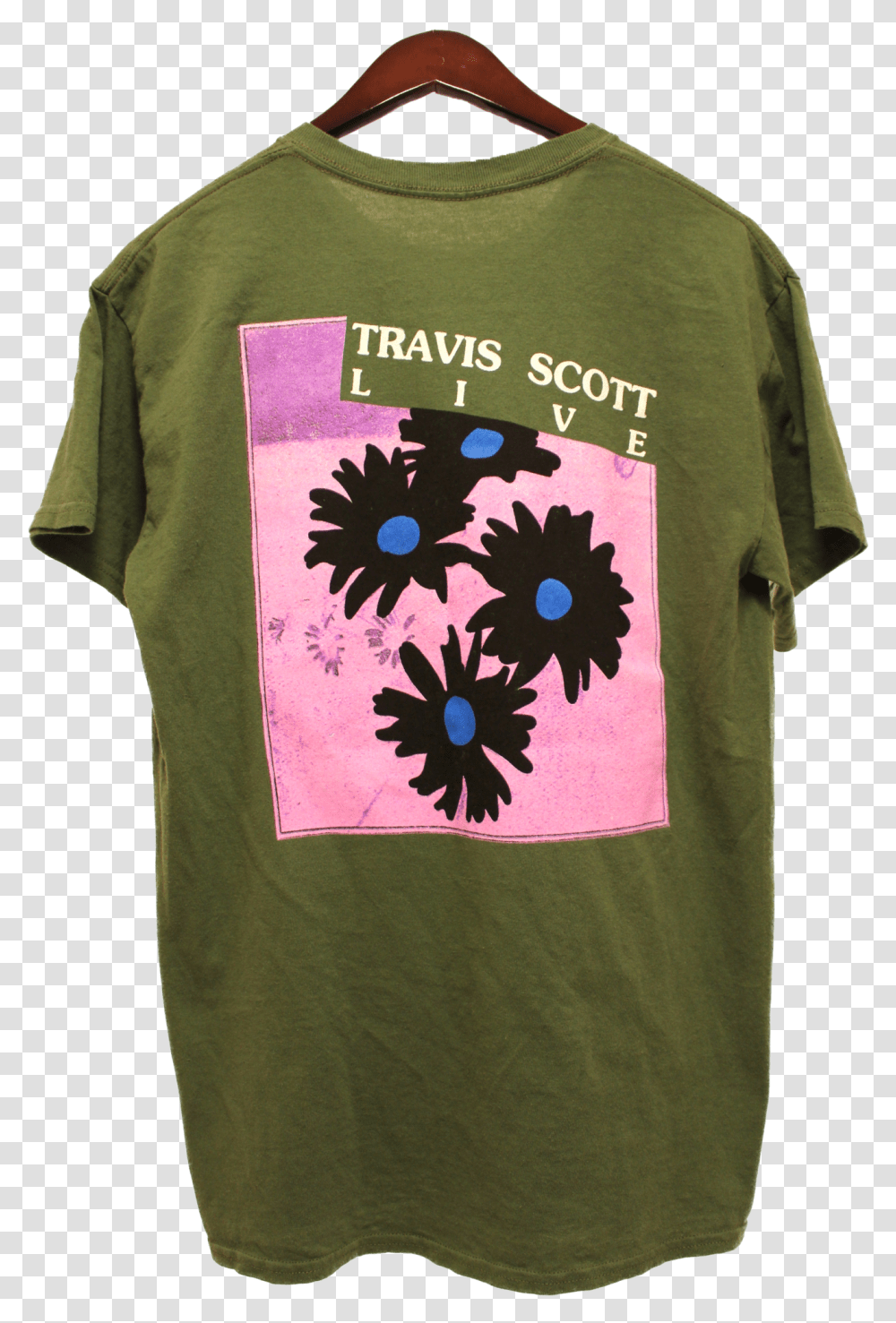 Look Up Travis Scott Flower Festival Shirt, Apparel, T-Shirt, Sleeve Transparent Png