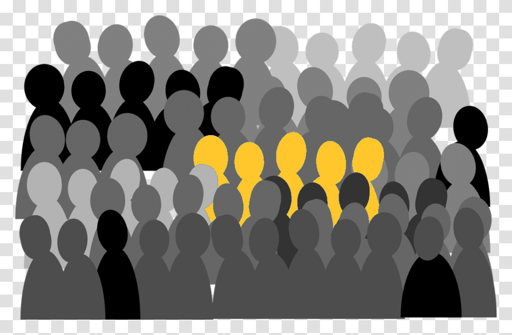 Lookalike Group Of Cancer Patients, Rug, Silhouette, Crowd, Light Transparent Png