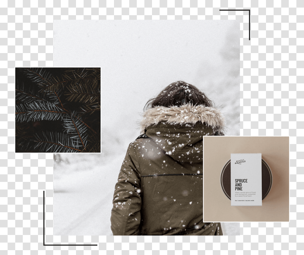 Lookbook Montage Sprucepine Winter, Nature, Outdoors, Person Transparent Png