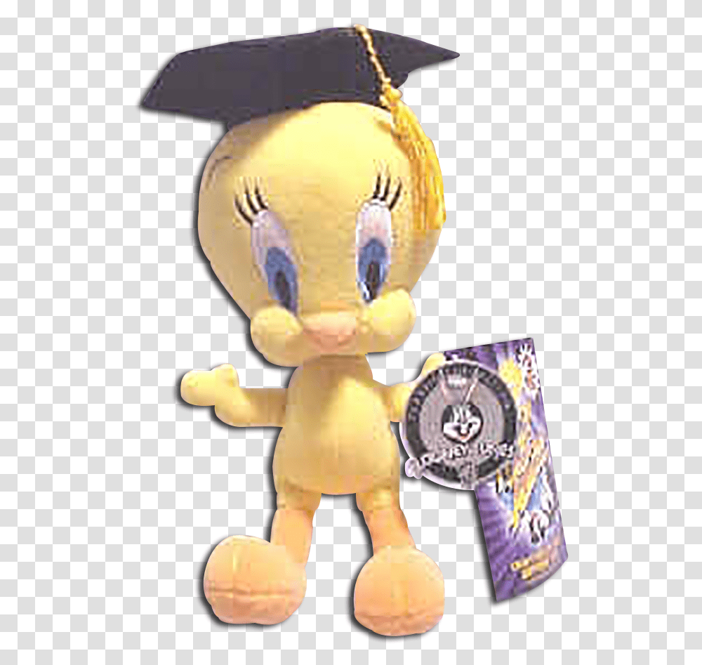 Looney Tunes 2001 Graduation Tweety Plush Made By Cartoon Characters Graduation, Toy, Doll Transparent Png