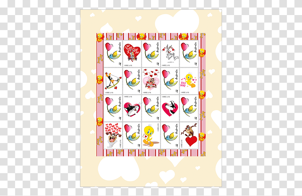 Looney Tunes Lovestruck Stamp Pack Product Photo Internal Cartoon, Alphabet, Number Transparent Png