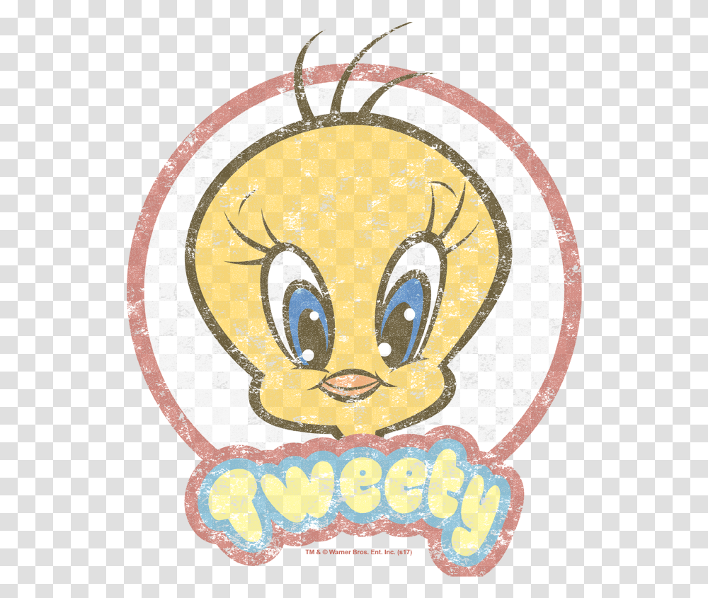 Looney Tunes Retro Tweety, Label, Clock Tower, Plant Transparent Png