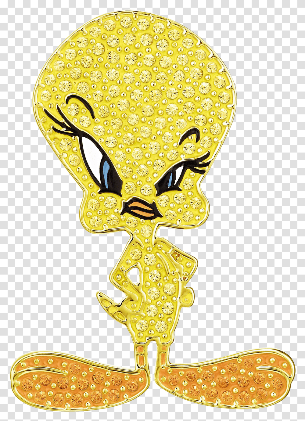 Looney Tunes Tweety Tie Pin Yellow Gold Tone Plated Looney Tunes, Light, Scissors, Blade Transparent Png