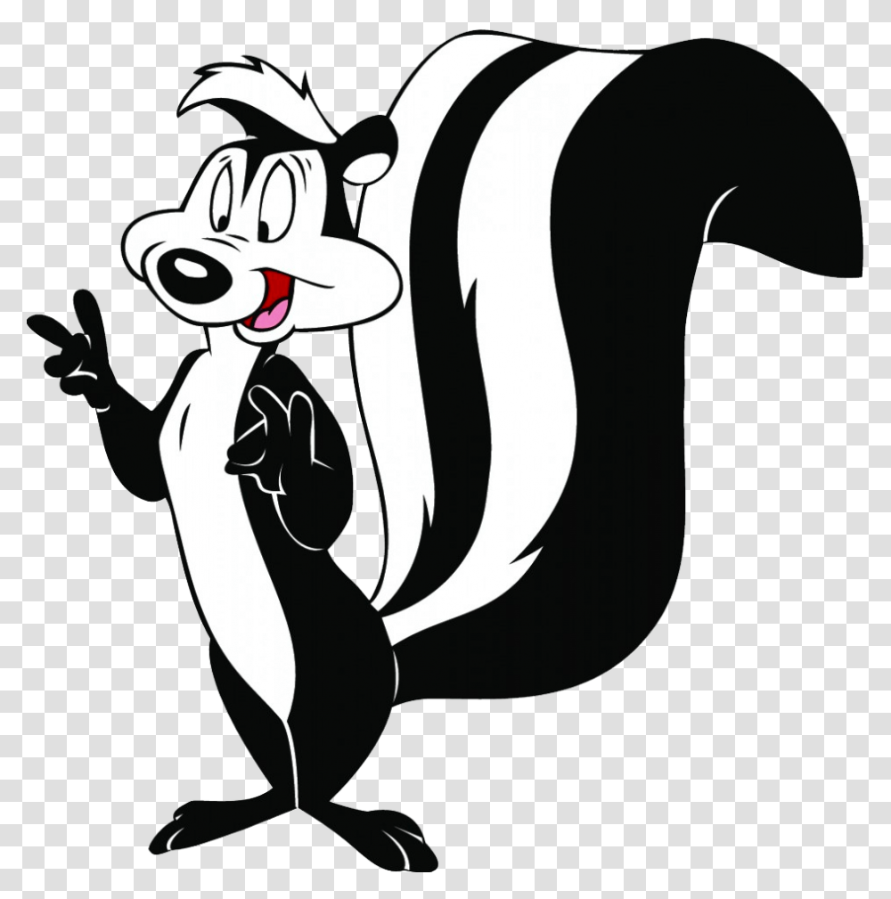 Looney Tunes Wiki Pepe Le Pew Clipart, Animal, Mammal, Plant, Stencil Transparent Png