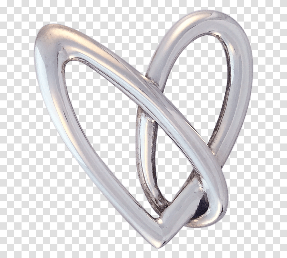 Loop Heart Pin Sue B Designs Solid, Sink Faucet, Symbol, Emblem, Platinum Transparent Png