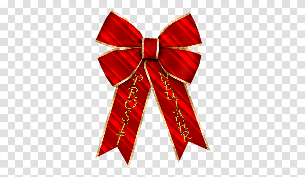 Loop Red Isolated Happy New Year Decoration Gold Blue Christmas Bow In, Apparel, Costume Transparent Png