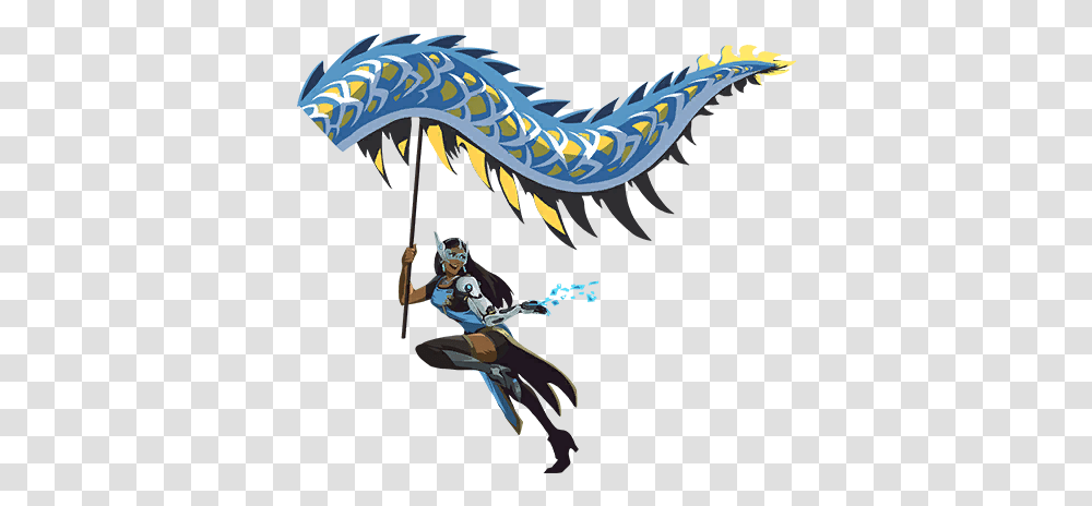 Lootwatch Overwatch Sprays Dragon Dance, Dinosaur, Reptile, Animal, Person Transparent Png