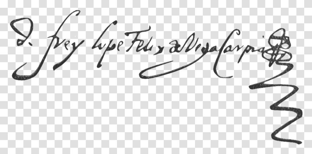 Lope De Vega, Handwriting, Calligraphy, Signature Transparent Png