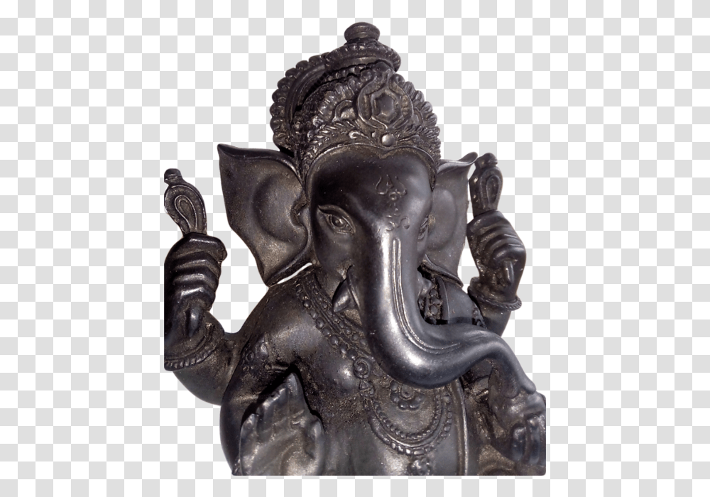 Lord Ganesh Ji Black Murti Statue, Figurine, Sculpture, Alien Transparent Png